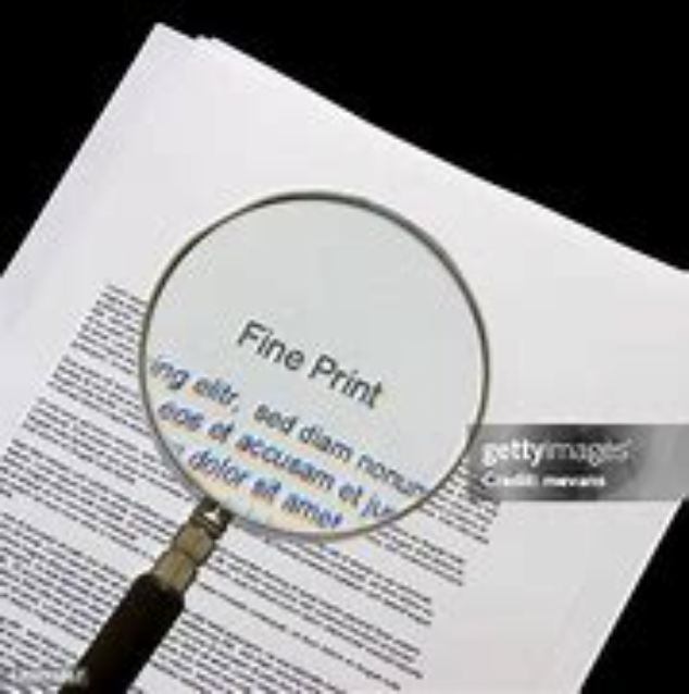 Not Traps—Just Misunderstood: The Contract Fine Print